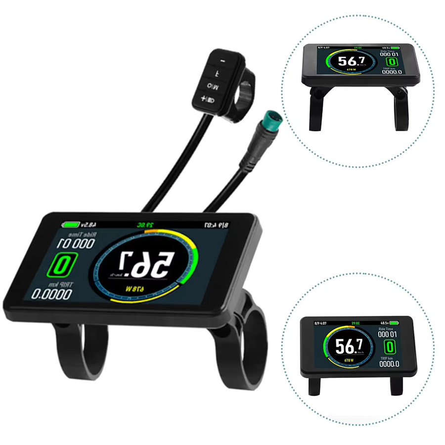 SPORTARC LCD-Display für E-Bike T8, buntes Display, kompatibel mit KDS Bafang V5, Schwarz/Mehrfarbig - Bild 6