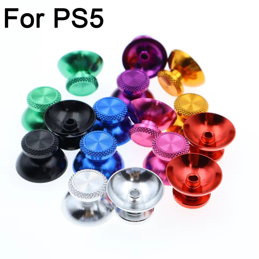 TingDong Aluminium Metall Analog Joystick Thumbstick Grip Caps für PS5 Controller, 1 Paar - Bild 2