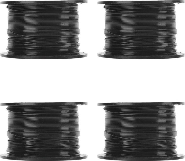 4 Stück TOMTOP JMS Gartenbinder aus verzinktem Stahl, schwarz, wiederverwendbare Dreh-Kabelbinder mit 0,8 mm Durchmesser - Bild 1