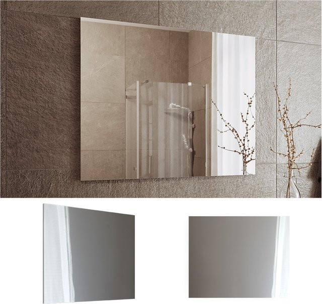 Vicco Wandspiegel Viola Weiß modern B: 80 cm, H: 65 cm - Bild 1