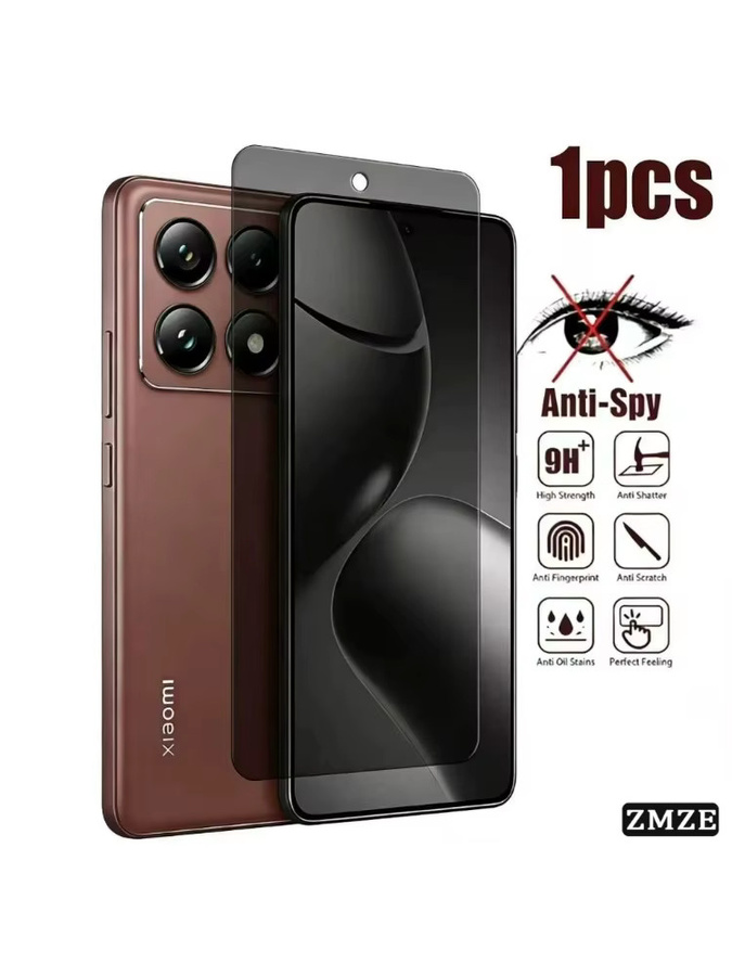 Xiaomi Privatsphäre Anti-Spy Displayschutzfolie aus gehärtetem Glas für Redmi Note 15 Pro 14 13 12 11S 10S - Bild 7