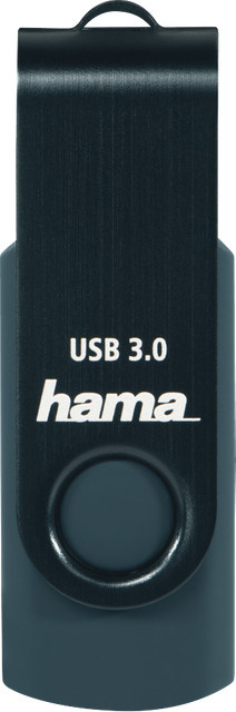 Hama Rotate USB-Flash-Laufwerk mit 256 GB Speicherplatz und USB 3.0 in Petrolblau - Bild 1