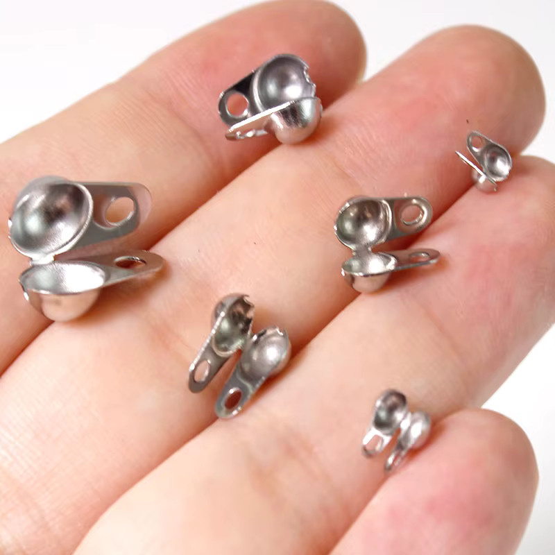 SUMOORL Kugelkettenverbinder Edelstahl, Silber, Unisex - Bild 2