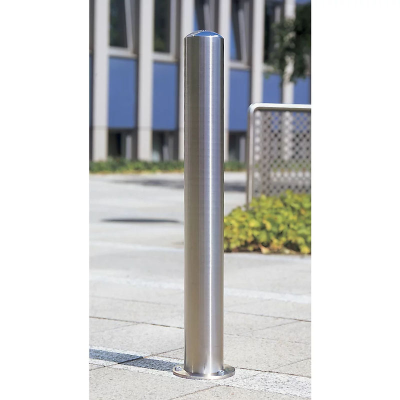 Moravia BERLIN 78 Absperrpfosten aus Edelstahl in Silber, Höhe: 90 cm, Durchmesser: 10,8 cm - Bild 3