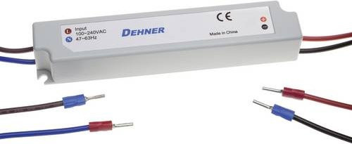 Dehner Elektronik LED-Trafo Konstantspannung 24W IP67 12V/DC nicht dimmbar mit Überlastschutz - Bild 1