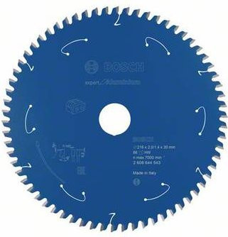 Bosch Expert for Aluminium Kreissägeblatt für Akkusägen, Durchmesser: 216 mm, Bohrung: 30 mm, 66 Zähne - Bild 1