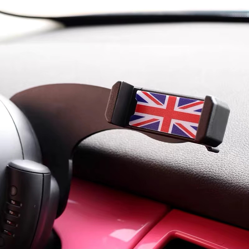 Handyhalterung für MINI Cooper Modelle R55 R56 F56 F55 F54 F60 R50 R52 R53 R60 Schwarz mit GPS-Halterung Zubehör - Bild 5