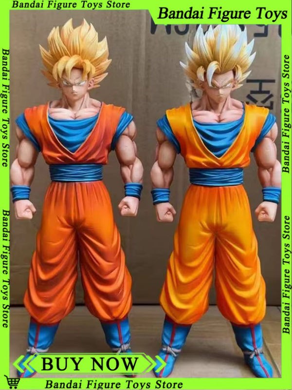 Bandai Dragon Ball Z Super Saiyajin 1 2 Anime Figur Kakarott Actionfigur, mehrfarbig, Höhe: 32 cm - Bild 7