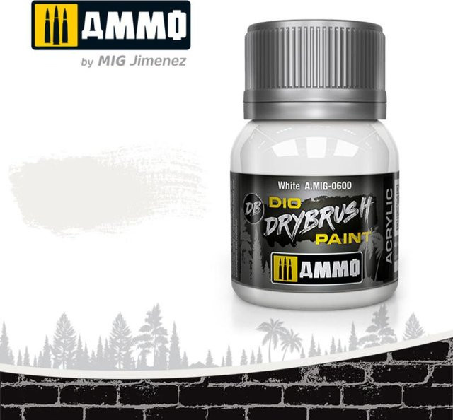 AMMO by MIG Jimenez Drybrush White - Bild 1