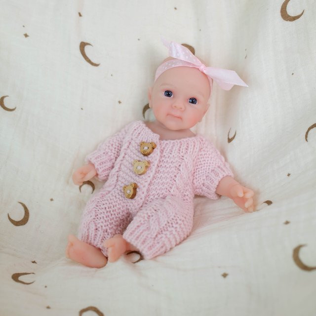 NPK Bettie Palm, Babypuppe, Silikon, 20,3 cm - Bild 1