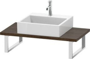 Duravit Konsole DuraStyle Compact in Nussbaum Dunkel, B/T: 200 x 48 cm, Höhe: 3 cm - Bild 1