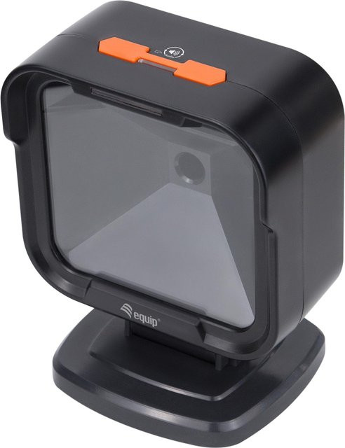 Equip USB 2D Omnirichtungsschreibtisch-Barcodescanner in Schwarz mit 1MP Auflösung für 1D und 2D Codes - Bild 1