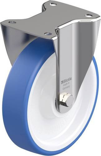 Blickle BX-POTHs 200XK Edelstahl-Bockrolle mit 200 mm Rad-Durchmesser und 400 kg Tragfähigkeit - Bild 1