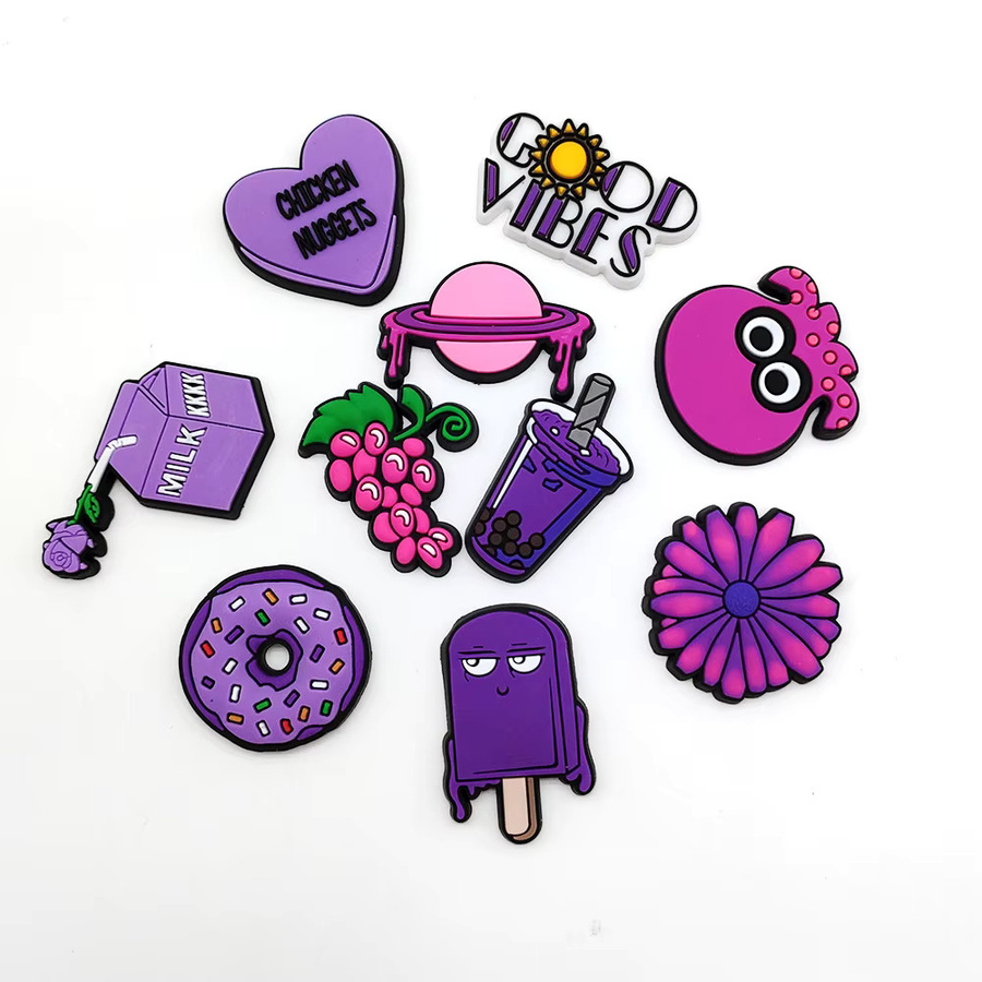 Hot Toys Schuh-Charms, Purple Serie, PVC, 10 Stück/Set - Bild 2