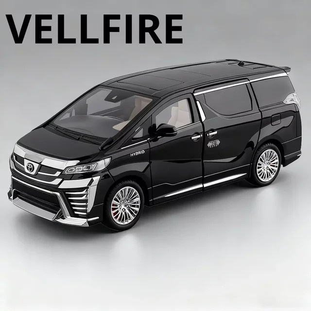 caipo Vellfire Alphard Business-Automodell, Maßstab 1:18, mit Tonlicht und Sternenhimmel - Bild 1