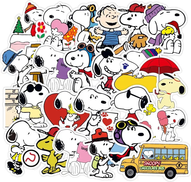 Bandai Snoopy Aufkleber, Nachfüllpack, 50-teiliges Set, Bunt / Mehrfarbig - Bild 1