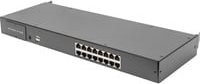 Digitus DS-72217 Modularer CAT5 KVM-Switch 16-Port Rackmount 1U Schwarz mit VGA und USB - Bild 1