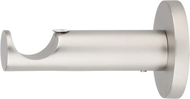 Mydeco Gardinenstangen-Halterung aus Metall in Silber, Durchmesser: 2,5 cm, Wandabstand: 8 cm - Bild 1