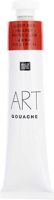 Rico Design ART Gouache Hellrot 22 ml - Bild 1