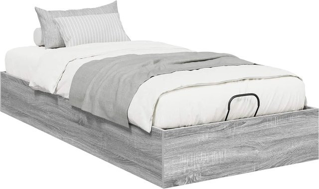 vidaXL Ottoman Bettgestell mit Lift-up-Funktion in Grau Sonoma, B/T/H: 193 x 75,5 x 25 cm - Bild 1