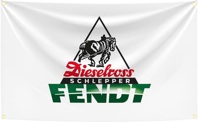 Wandteppich Fendt Landmaschinen Digitaldruck Banner aus Polyester für Garage und Wanddekoration B: 150 cm, H: 90 cm - Bild 1