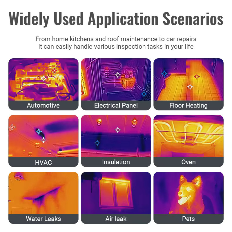 Sensewide FH16 HyperIR Handgehaltener Wärmebildscanner mit visueller Kamera in Schwarz - Bild 3