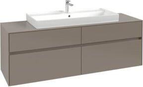 Villeroy & Boch Waschtischunterschrank Collaro in Cashmere Grey, wandhängend, B/H/T: 160 x 54,8 x 50 cm - Bild 1