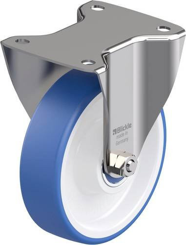 Blickle BX-POTHS 160XK Edelstahl-Bockrolle mit Rad-Durchmesser 160mm und einer Tragfähigkeit von max. 400kg - Bild 1