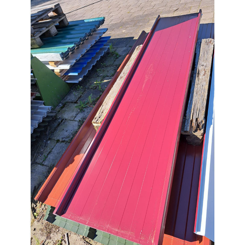 Trapezblech in Stehfalzoptik von Friedrich von Lien AG, 10 Stück, Farbe Weinrot RAL 3005, Länge: 4,05 m - Bild 1