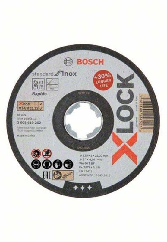 Bosch Trennscheibe X-LOCK gerade Standard für Inox WA 60 T BF Durchmesser: 125 mm - Bild 2