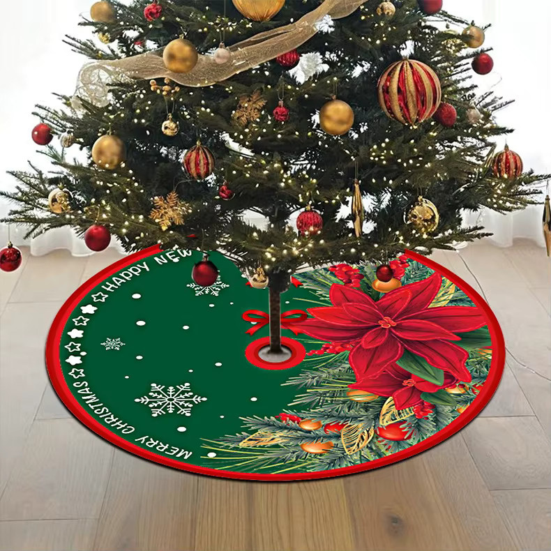 VIKAMA Weihnachtsbaumkleid mit floralem Print in Multicolour zur Weihnachtsdekoration - Bild 2