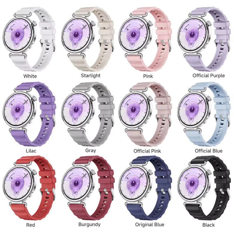 CAOWTAN Uhrenarmband Silikon, 18 mm, Unisex - Bild 3