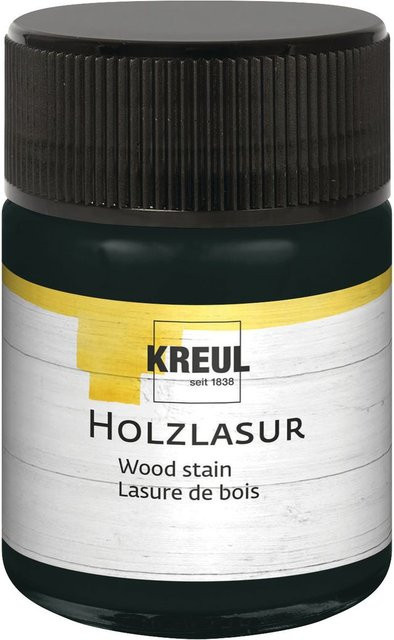 Kreul Kreative Holzlasur auf Wasserbasis in Ebenholz Schwarz, 50 ml - Bild 1