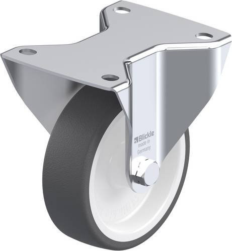 Blickle Bockrolle BK-POTH 125G-3 in Grau und Weiß, Rad-Durchmesser: 125 mm, Tragfähigkeit (max.): 350 kg - Bild 1