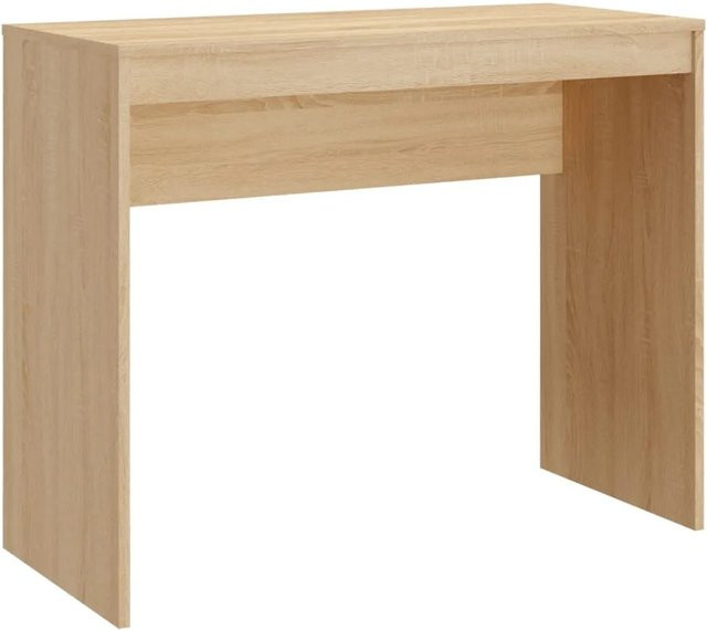 vidaXL Schreibtisch Sonoma Eiche in Beige und Braun, B/T/H: 90 x 40 x 72 cm - Bild 1