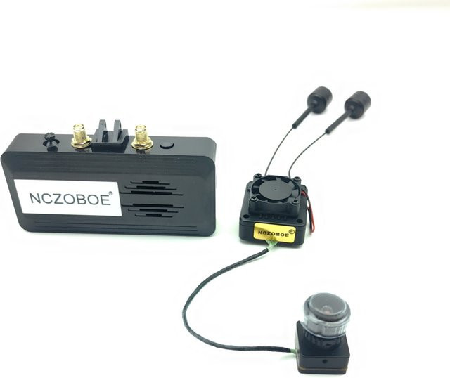 NCZOBOE VTX Kit Digitale Bildübertragung in Schwarz für FPV-Drohnen mit 1080P/60FPS und geringer Latenz von 35ms - Bild 1