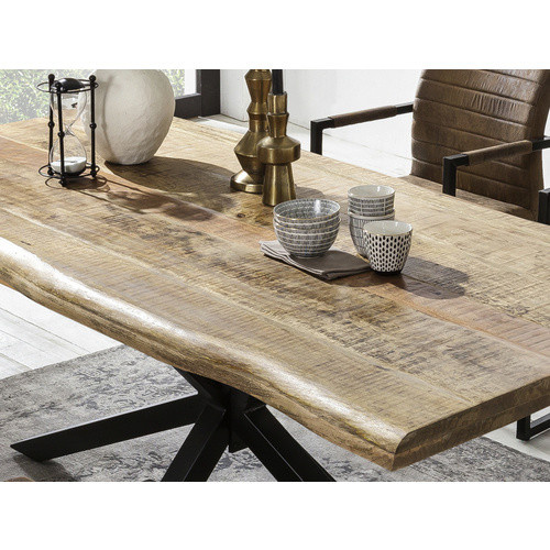 SIT Esstisch TABLES & CO aus Mango-Holz in Braun und Schwarz, Höhe: 77 cm, Tiefe: 90 cm - Bild 2