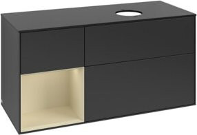 V&B Waschtischunterschrank Finion in Blau lackiert, Breite: 120 cm, Tiefe: 50,1 cm, Höhe: 50,1 cm - Bild 1