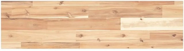 vidaXL Schweberegal aus Massivholz Akazie Unbehandelt in Braun, B/T/H: 80 x 20 x 2 cm - Bild 1