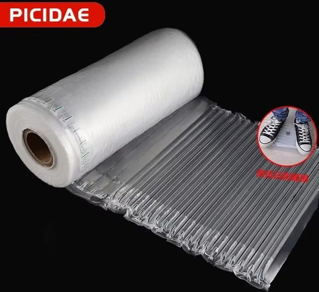 JIUAN Luftpolsterfolie Luftkissenrolle transparent 50m zur Stoßsicherung und Verpackung - Bild 1