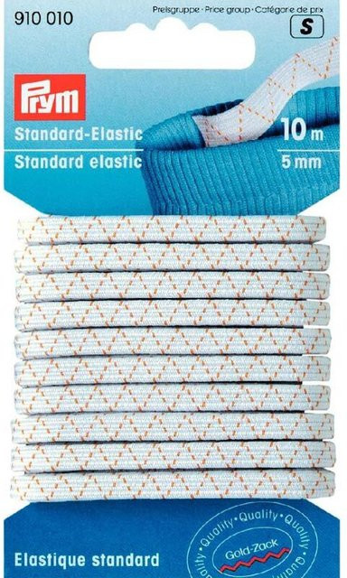 Prym Standard Elastic Gummi weiß 5mm 10m - Bild 1
