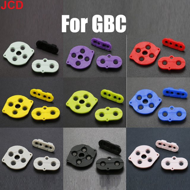Jcd Silikon-Tastenkappen Set für GBC Spielkonsole in Grün mit A-B-Knöpfen und D-Pad - Bild 1