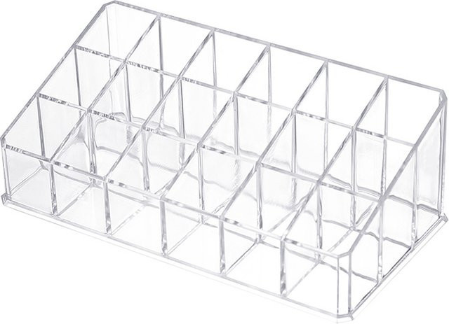 Transparenter Lippenstift Organizer und Make-up Display Stand aus Kunststoff für 36 Lippenstifte, Nagellack oder Augenbrauenstifte - Bild 1