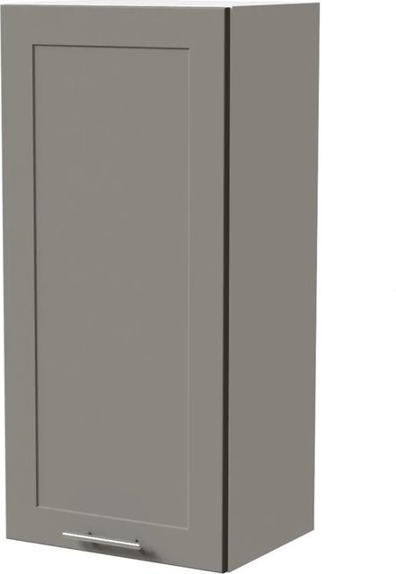 Feldmann-Wohnen Hängeschrank Oslo W4 in Weiß und Dust Grey Matt mit Soft-Close-Türen, Breite: 45 cm, Tiefe: 32,5 cm, Höhe: 96 cm - Bild 1