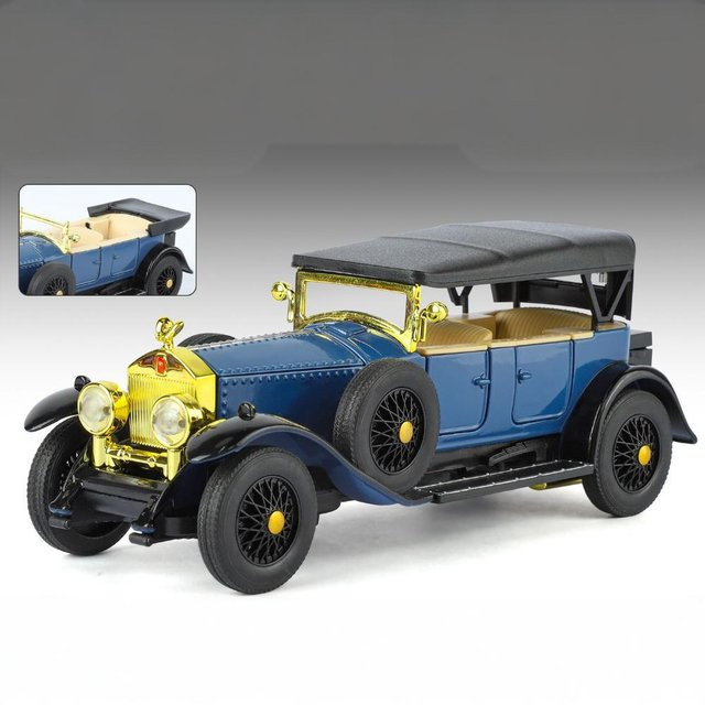 Rolls Royce Phantom I Modellauto Discover Intime in Blau, 1:32 Legierung Druckguss Sammlerstück - Bild 1