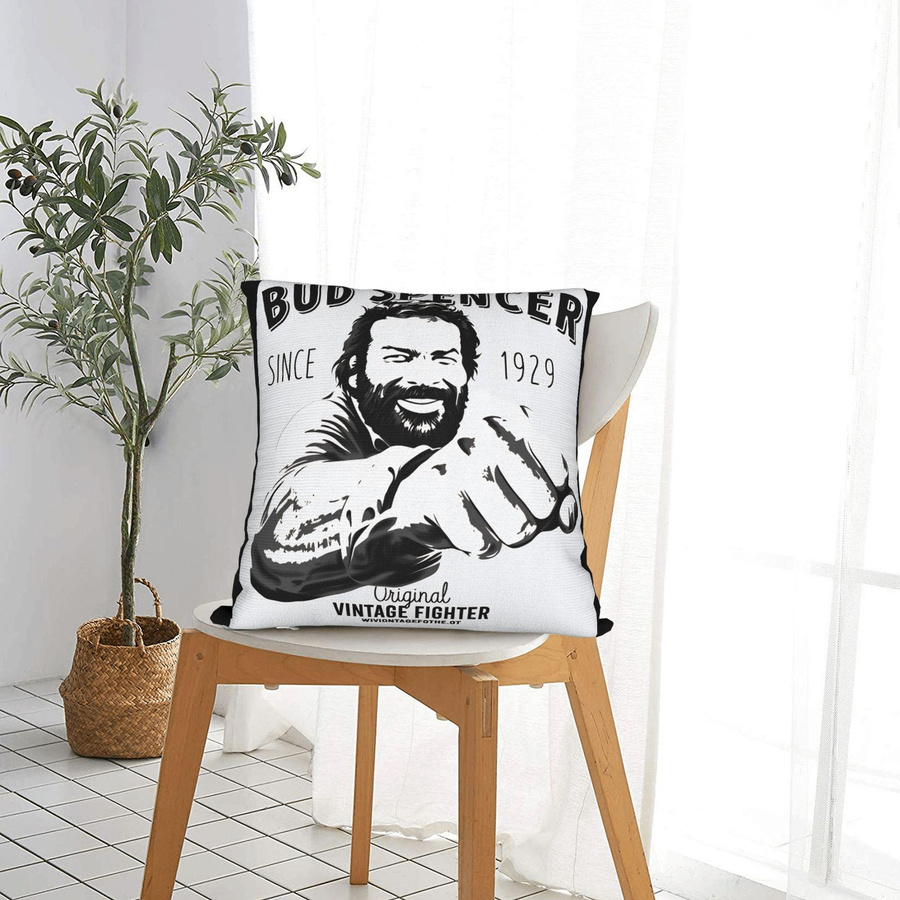 SAZ Kissenbezug Bud Spencer Grafik Design Mehrfarbig B/B: 30,48 x 30,48 cm - Bild 2