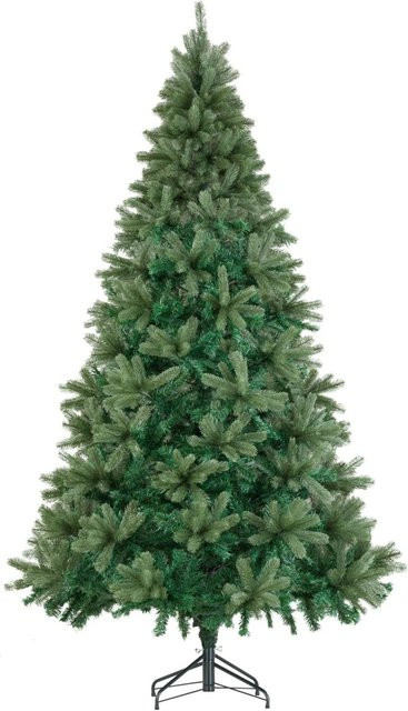 tectake Weihnachtsbaum Prancer, künstlich in Grün mit PVC- und Spritzgussnadeln, formbar mit Metallständer, B/T/H: 130 x 130 x 230 cm - Bild 2