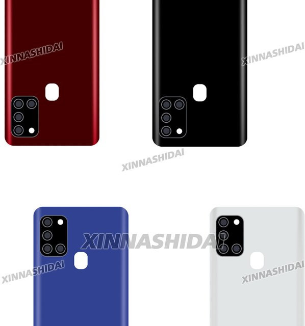 Super Cover Handygehäuse für Samsung Galaxy A21S in Weiß mit Akku-Rückabdeckung und Kameraglas-Schutz - Bild 1