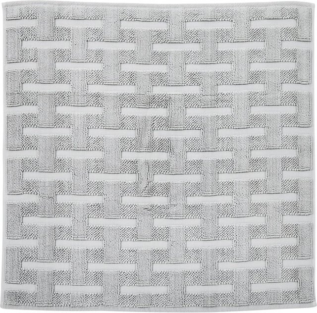 DONE Badteppich Delia Grau aus Baumwolle Modern Rechteckig - Bild 1