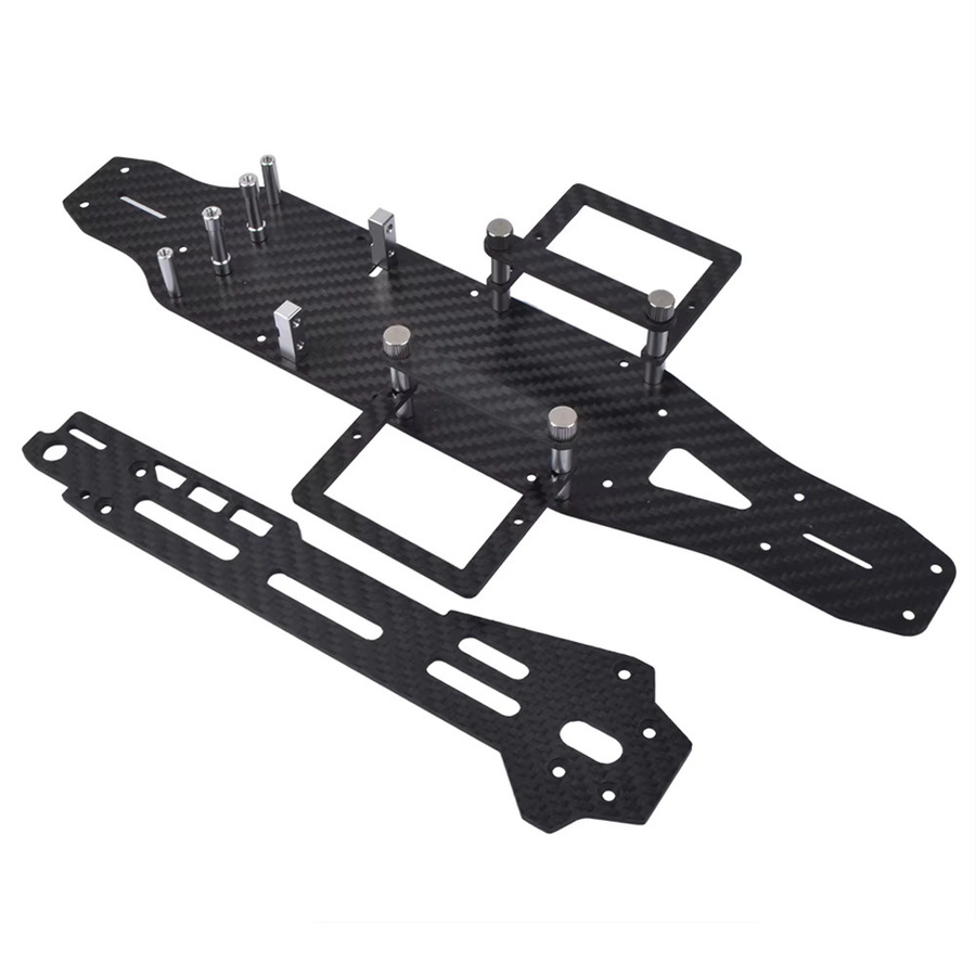 Tamiya Carbon Chassis Rahmen Kit, Zubehör, Schwarz - Bild 3